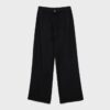 Pantalones con cordón efecto lino Pantalones con cordón efecto lino