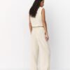 Pantalones con efecto lino y hilos metálicos fluidos Pantalones con efecto lino y hilos metálicos fluidos
