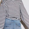 Pantalones cortos de mezclilla con dobladillo Pantalones cortos de mezclilla con dobladillo