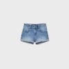 Pantalones cortos de mezclilla con dobladillo Pantalones cortos de mezclilla con dobladillo