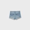 Pantalones cortos de mezclilla con dobladillo Pantalones cortos de mezclilla con dobladillo