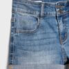 Pantalones cortos de mezclilla con dobladillo Pantalones cortos de mezclilla con dobladillo