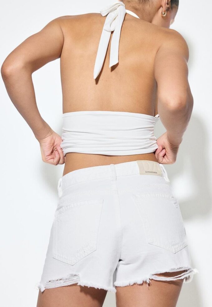 Pantalones cortos de mezclilla rasgada D75 Pantalones cortos de mezclilla rasgada D75