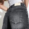 Pantalones cortos de mezclilla rasgada D75 Pantalones cortos de mezclilla rasgada D75