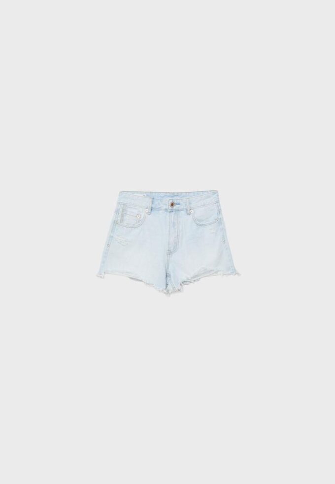 Pantalones cortos de mezclilla rasgada D75 Pantalones cortos de mezclilla rasgada D75