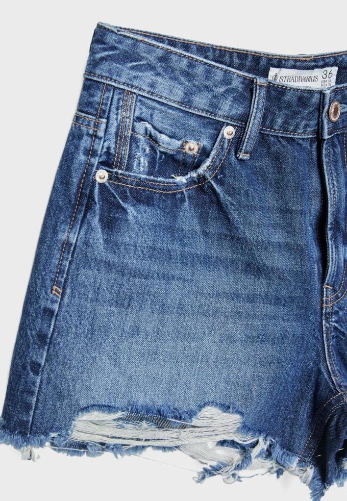 Pantalones cortos de mezclilla rasgada D75 Pantalones cortos de mezclilla rasgada D75