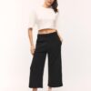 Pantalones culotte de tacto suave Pantalones culotte de tacto suave