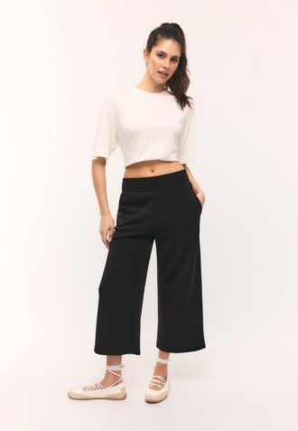 Pantalones culotte de tacto suave