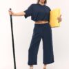 Pantalones culotte de tacto suave Pantalones culotte de tacto suave