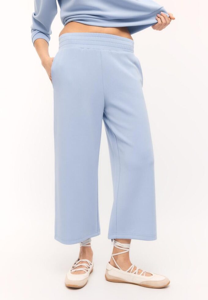 Pantalones culotte de tacto suave Pantalones culotte de tacto suave