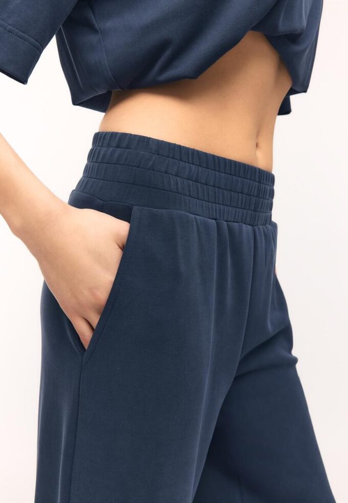 Pantalones culotte de tacto suave Pantalones culotte de tacto suave