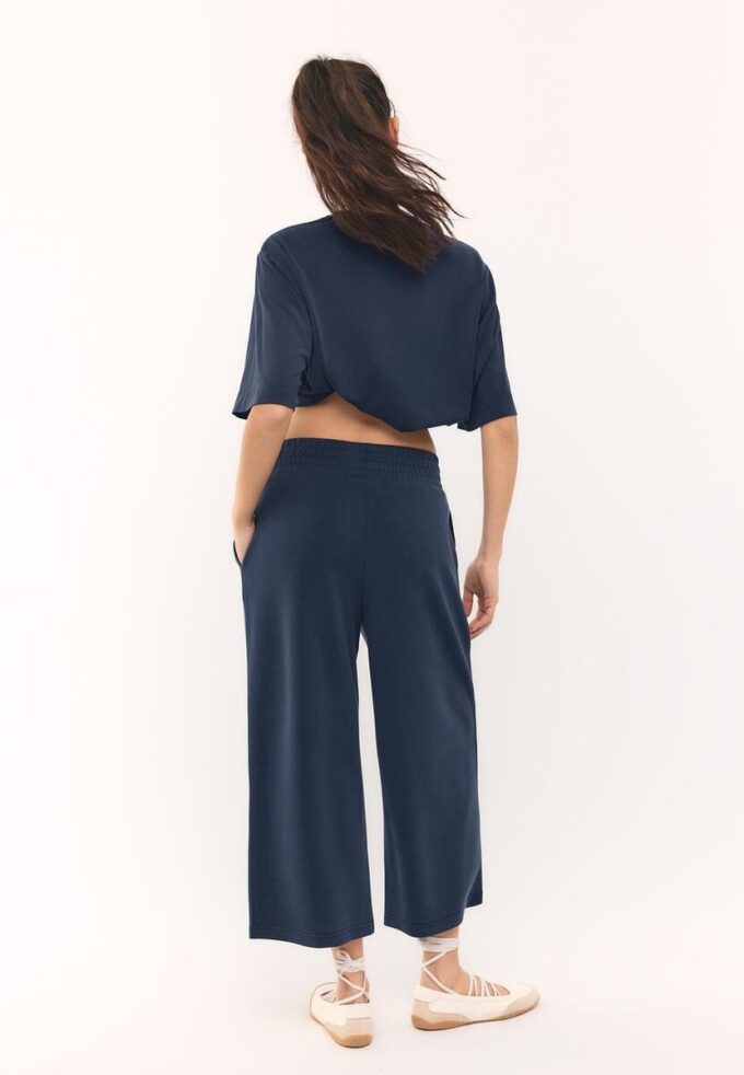 Pantalones culotte de tacto suave Pantalones culotte de tacto suave
