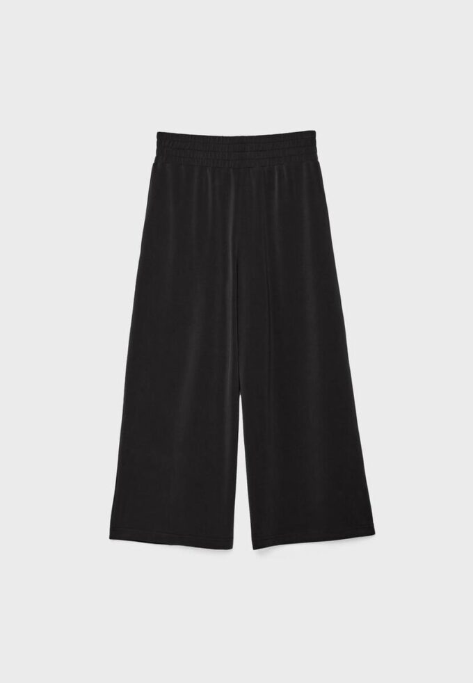 Pantalones culotte de tacto suave Pantalones culotte de tacto suave