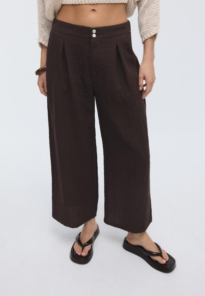 Pantalones culotte rústicos Pantalones culotte rústicos