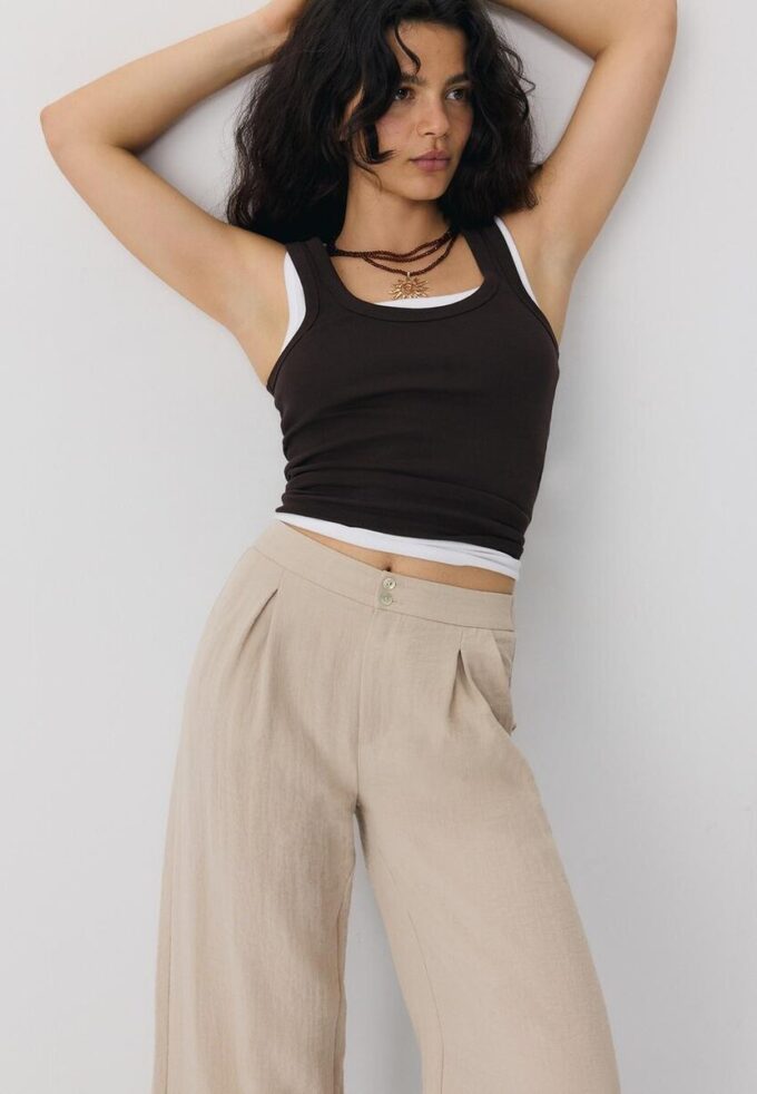Pantalones culotte rústicos Pantalones culotte rústicos