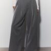 Pantalones de corte ancho con pinzas Pantalones de corte ancho con pinzas