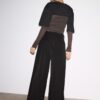 Pantalones de corte ancho con pinzas Pantalones de corte ancho con pinzas
