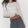 Pantalones de corte ancho con pinzas Pantalones de corte ancho con pinzas