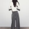 Pantalones de corte ancho con pinzas Pantalones de corte ancho con pinzas