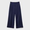 Pantalones de corte ancho con pinzas Pantalones de corte ancho con pinzas