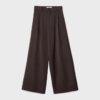 Pantalones de corte ancho con pinzas Pantalones de corte ancho con pinzas
