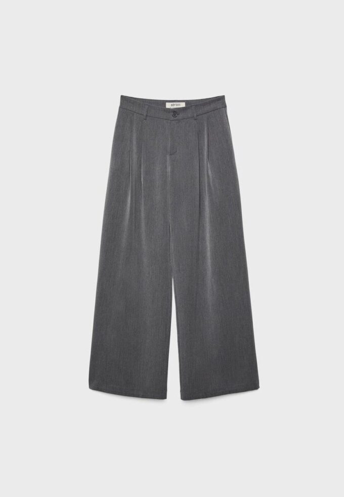 Pantalones de corte ancho con pinzas Pantalones de corte ancho con pinzas