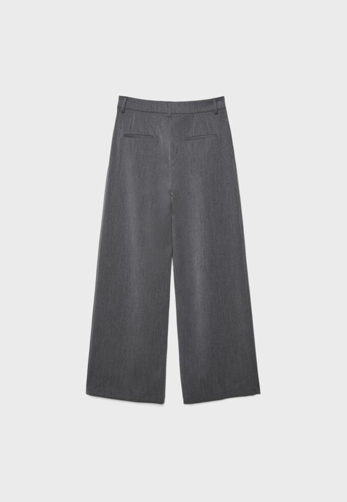 Pantalones de corte ancho con pinzas Pantalones de corte ancho con pinzas