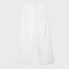 Pantalones de corte recto con efecto lino Pantalones de corte recto con efecto lino