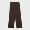 Pantalones de corte recto con efecto lino Pantalones de corte recto con efecto lino