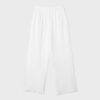 Pantalones de corte recto con efecto lino Pantalones de corte recto con efecto lino