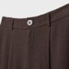 Pantalones de corte recto con efecto lino Pantalones de corte recto con efecto lino