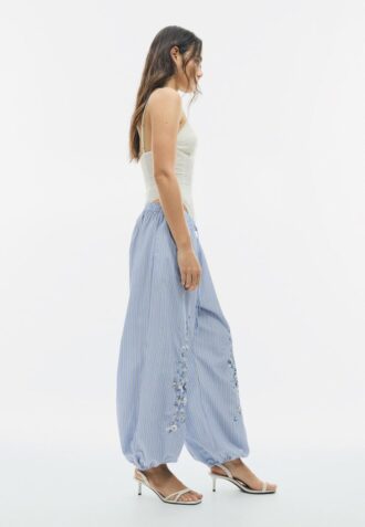 Pantalones de globo bordados