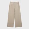 Pantalones de lyocell con pinzas y cadena Pantalones de lyocell con pinzas y cadena