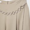 Pantalones de lyocell con pinzas y cadena Pantalones de lyocell con pinzas y cadena