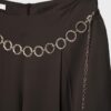 Pantalones de lyocell con pinzas y cadena Pantalones de lyocell con pinzas y cadena