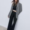 Pantalones de malla con cintura plegable Pantalones de malla con cintura plegable