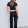 Pantalones de malla con cintura plegable Pantalones de malla con cintura plegable