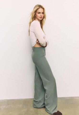 Pantalones de pierna ancha