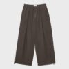 Pantalones de popelín de corte acampanado con topes Pantalones de popelín de corte acampanado con topes