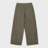 Pantalones de popelín de corte acampanado con topes Pantalones de popelín de corte acampanado con topes