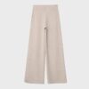 Pantalones de punto con detalle de costura Pantalones de punto con detalle de costura
