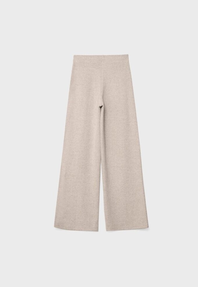 Pantalones de punto con detalle de costura Pantalones de punto con detalle de costura