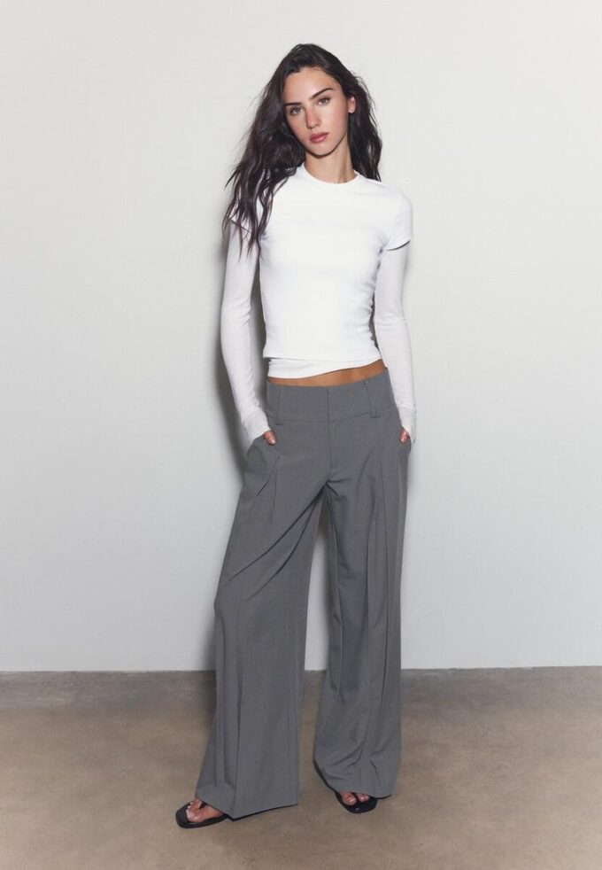 Pantalones de vestir con cinturilla Pantalones de vestir con cinturilla