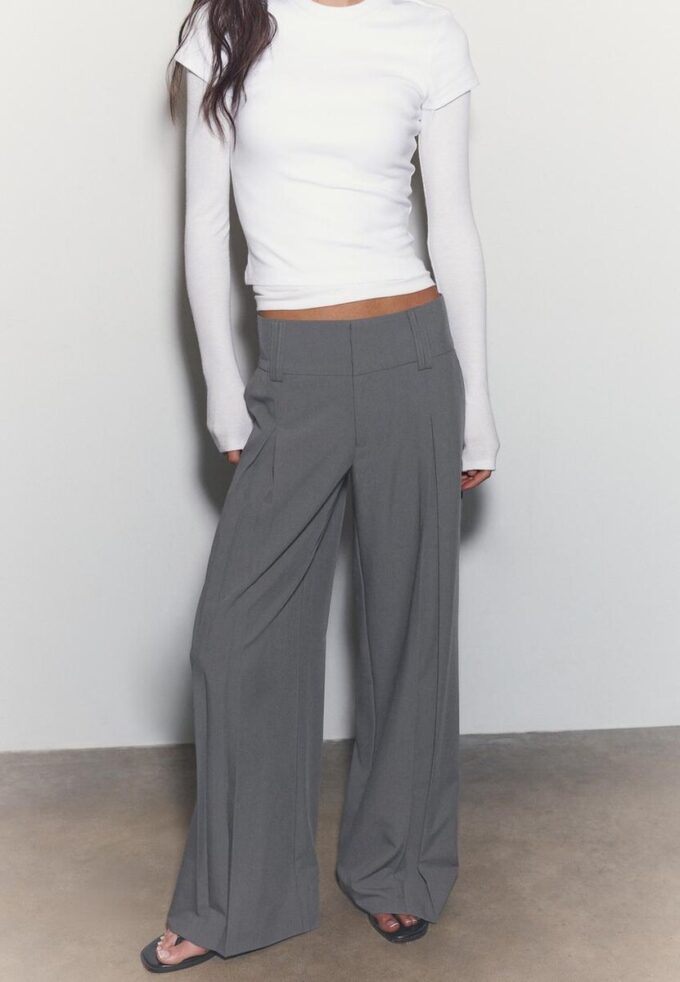 Pantalones de vestir con cinturilla Pantalones de vestir con cinturilla