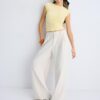 Pantalones de vestir de tacto suave Pantalones de vestir de tacto suave