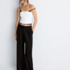 Pantalones de vestir de tacto suave Pantalones de vestir de tacto suave