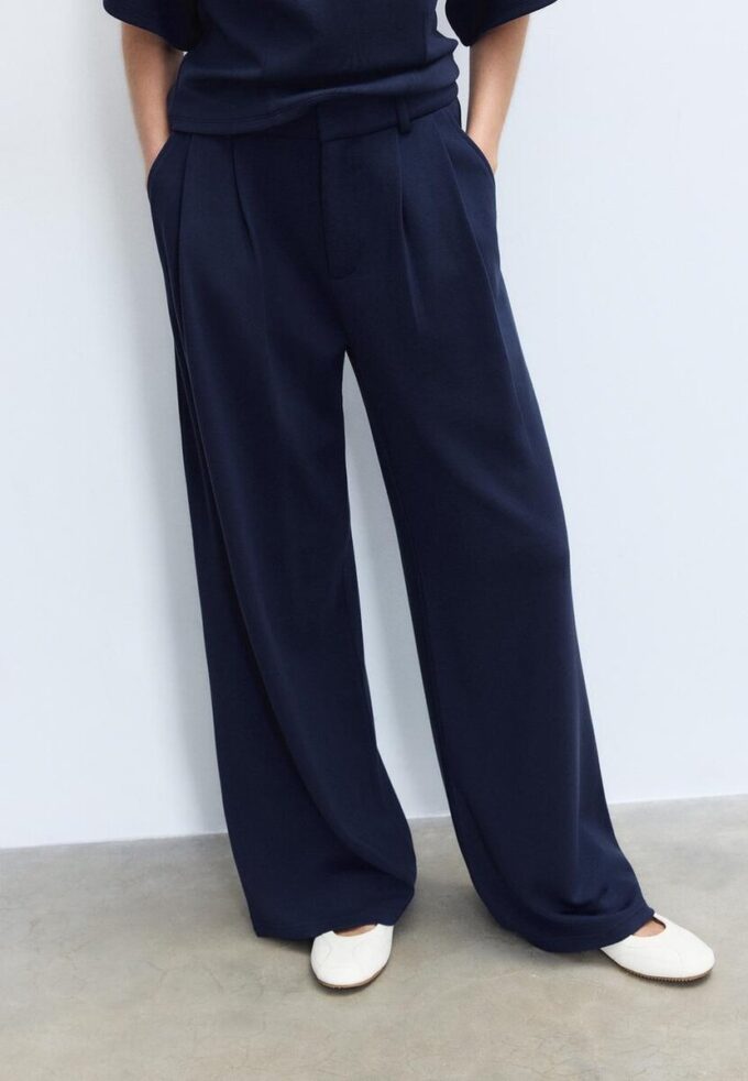 Pantalones de vestir de tacto suave Pantalones de vestir de tacto suave