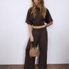 Pantalones de vestir de tacto suave Pantalones de vestir de tacto suave