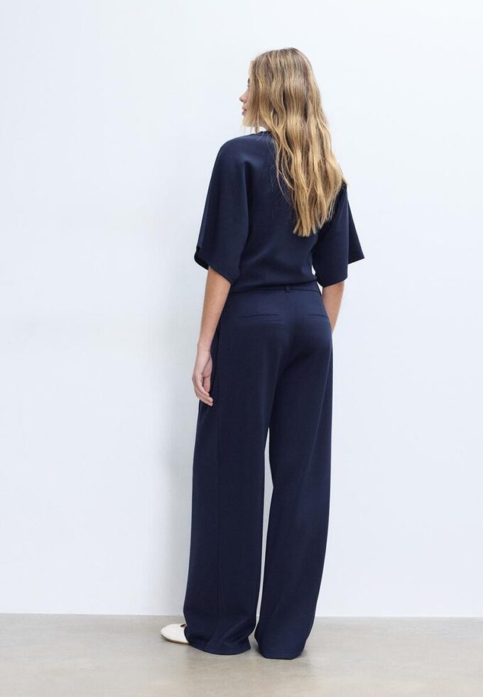 Pantalones de vestir de tacto suave Pantalones de vestir de tacto suave