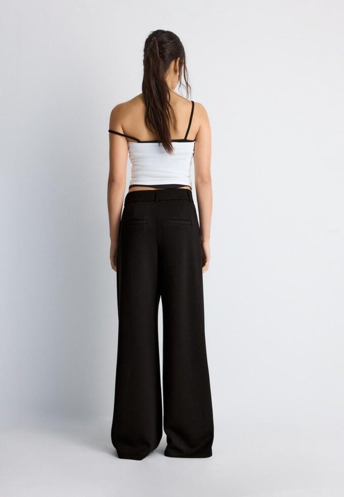 Pantalones de vestir de tacto suave Pantalones de vestir de tacto suave